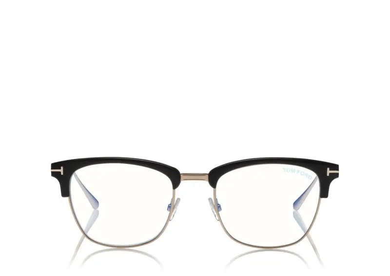 BLUE BLOCK BROWLINE OPTICALS BLACK online